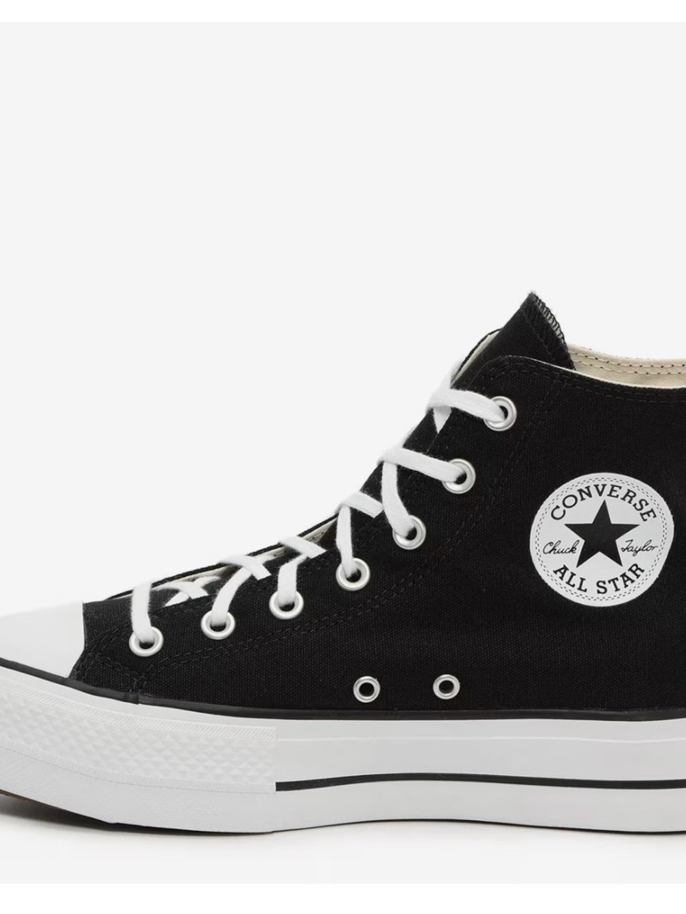 Converse Black and White High-Top Sneakers - Picture 5 of 7